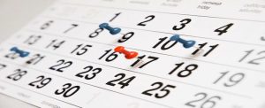 slate=schedule; plan.