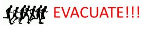 Evacuate